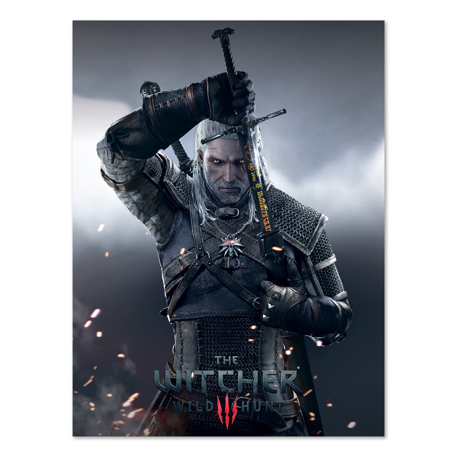 The Witcher 3 Wild Hunt Key Art poster print
